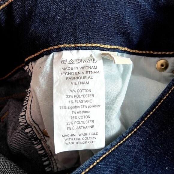 Michael‎ Kors High Waist Basics Straight Jeans Women's Size 2 Overdyed Indigo - Picture 9 of 15